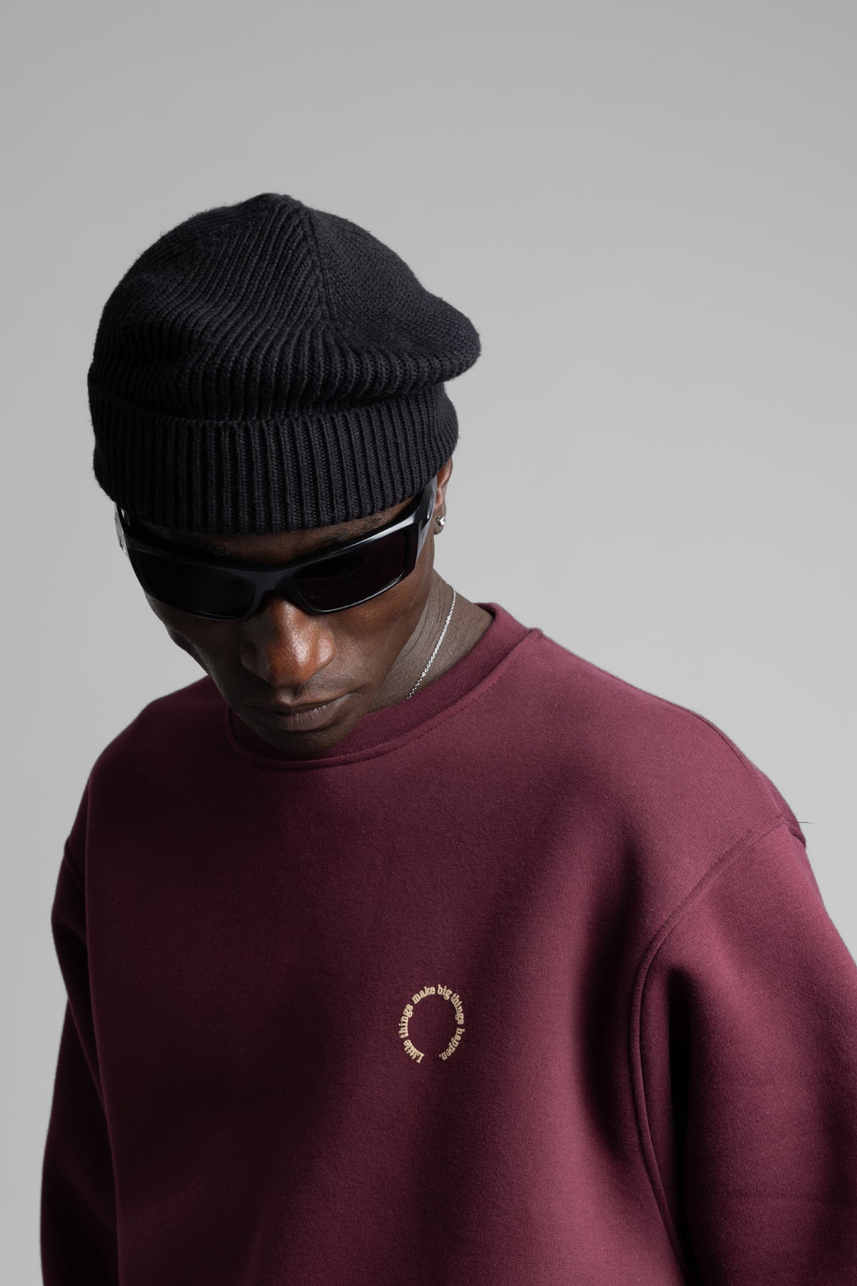 Kabartmalı Yazı Detaylı Sweatshirt