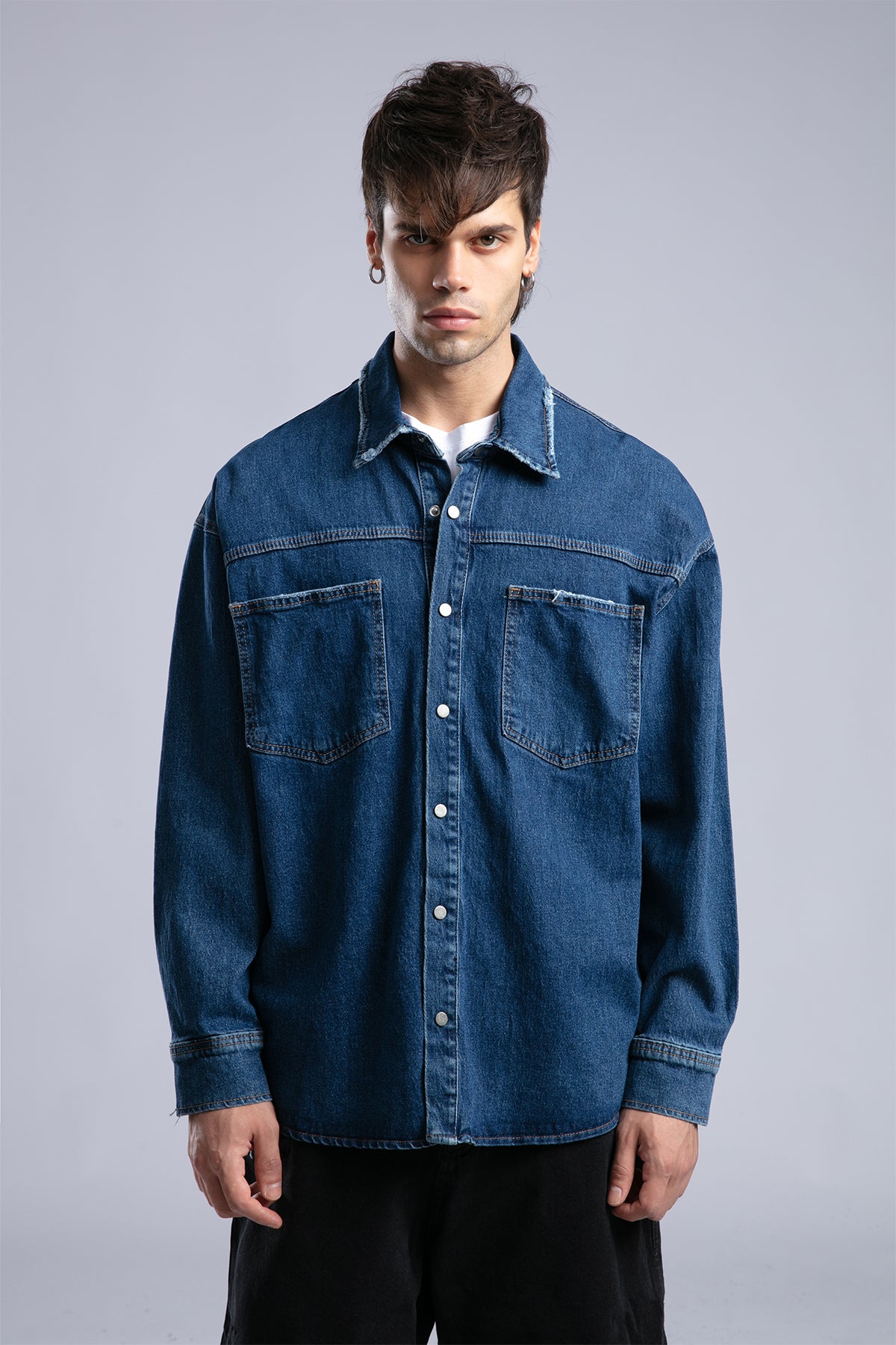 Oversize Denim Gömlek