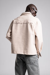 Arka Nakış Detaylı Kaşe Gömlek