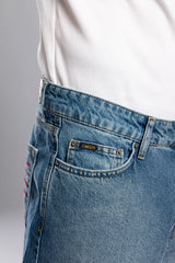 Nakış Detaylı Baggy Fit Jean