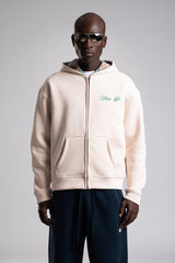 Ekose Astarlı Kapüşonlu Sweatshirt