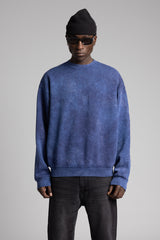 Basic Yıkamalı Sweatshirt