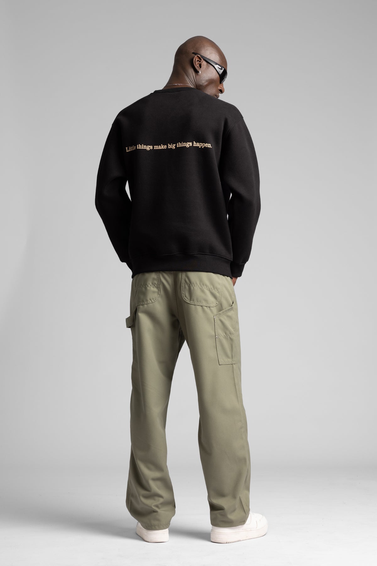 Kabartmalı Yazı Detaylı Sweatshirt