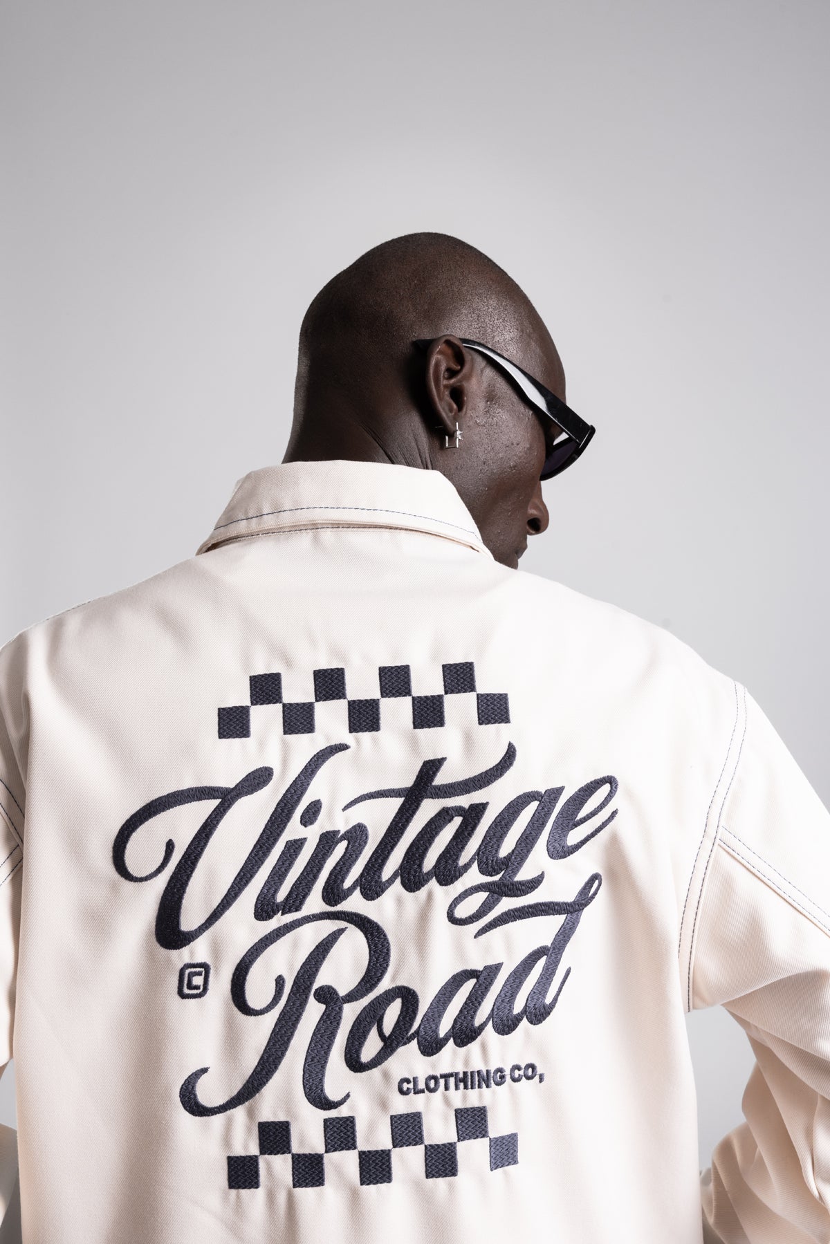 Nakış Yazı Detaylı Vintage Ceket