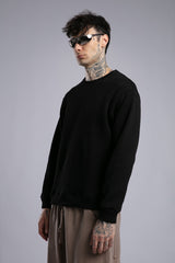 Arka Nakışlı Triko Kazak