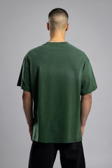 Minimal Yazı Baskılı Yıkamalı T-shirt