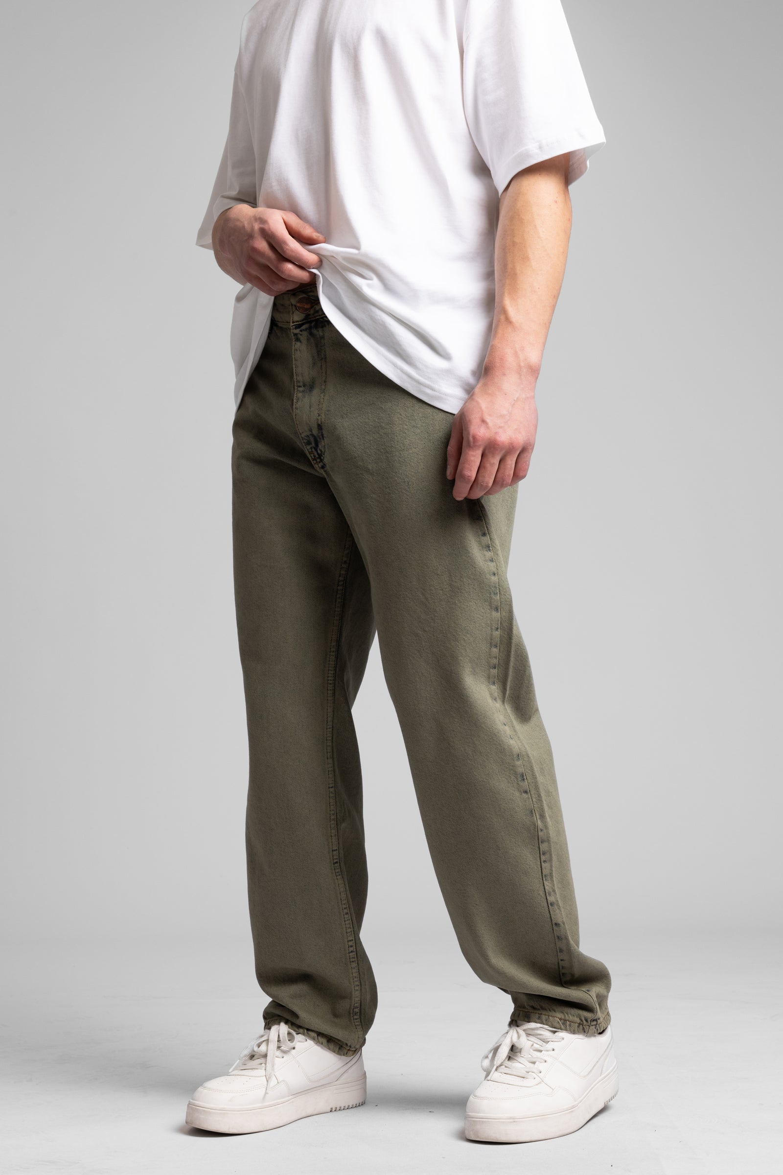 Tint Efektli Kar Yıkama Baggy Jean