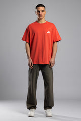 Kabartmalı Baskılı Oversize T-shirt