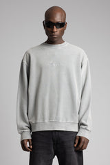 Nakışlı Yıkamalı Sweatshirt