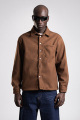 Arka Nakış Detaylı Kaşe Gömlek