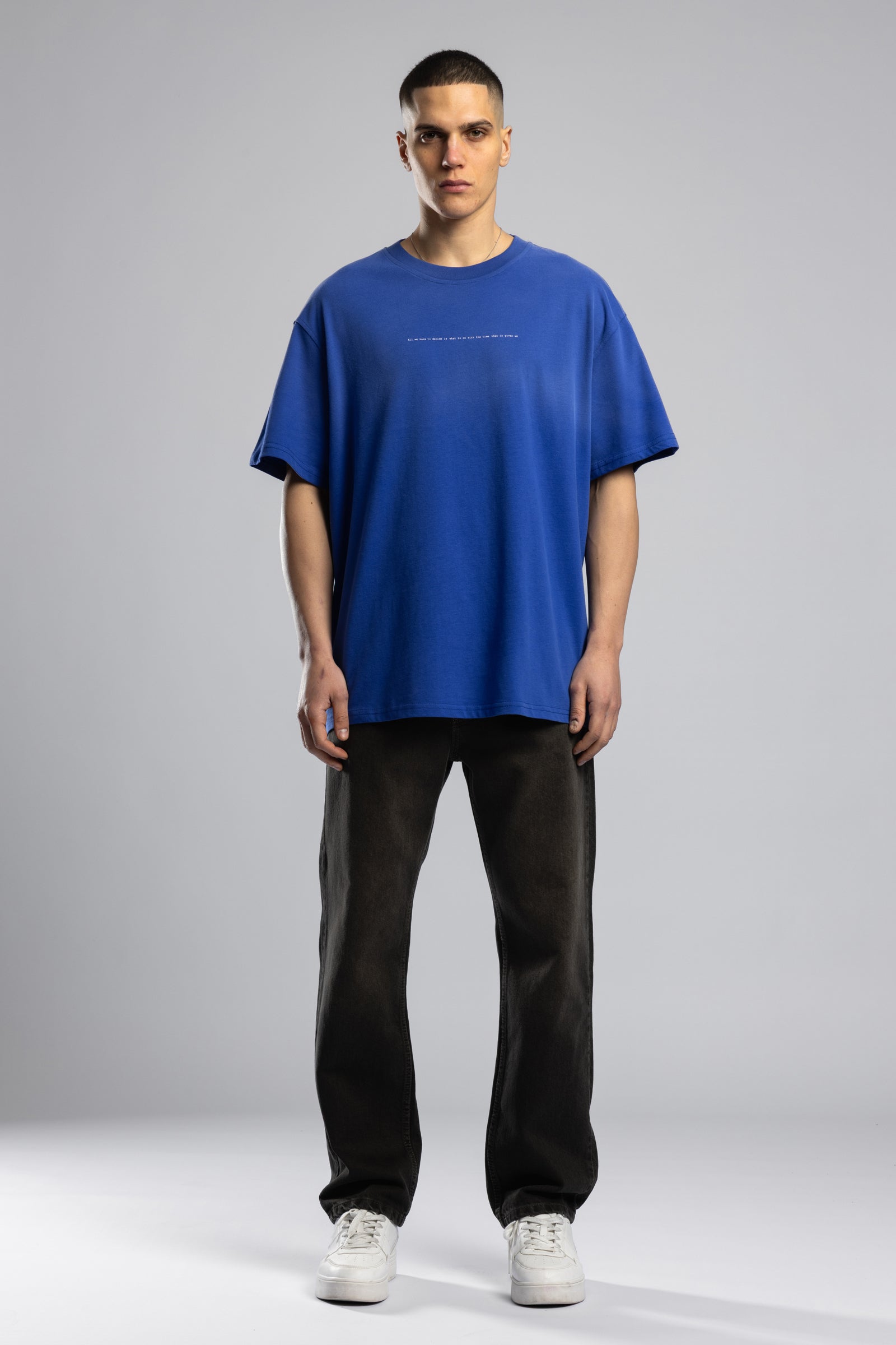 Minimal Yazı Baskılı Yıkamalı T-shirt