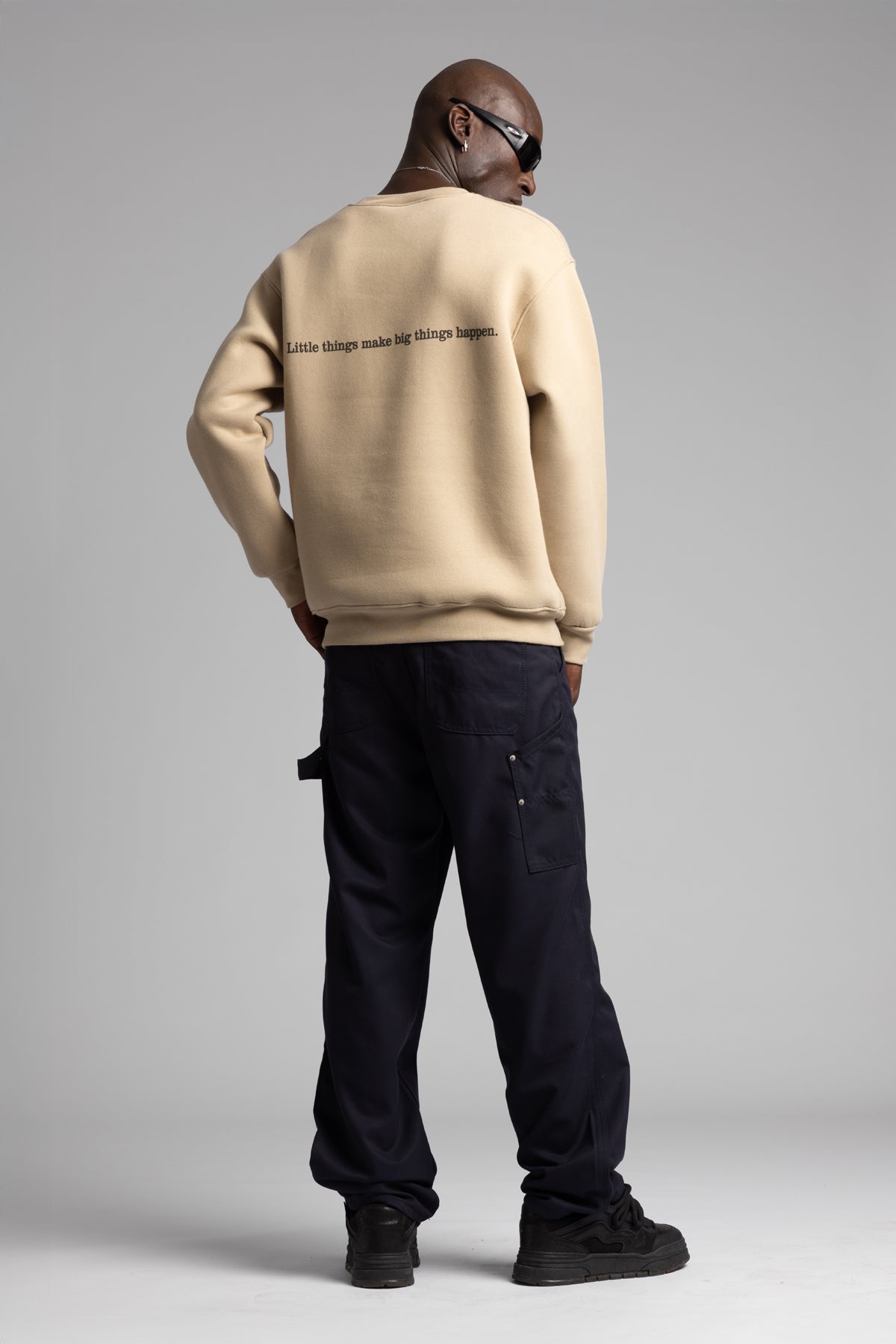 Kabartmalı Yazı Detaylı Sweatshirt