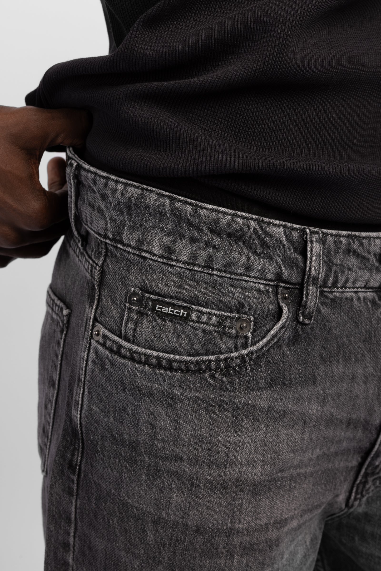 Yıkamalı Baggy Fit Jean
