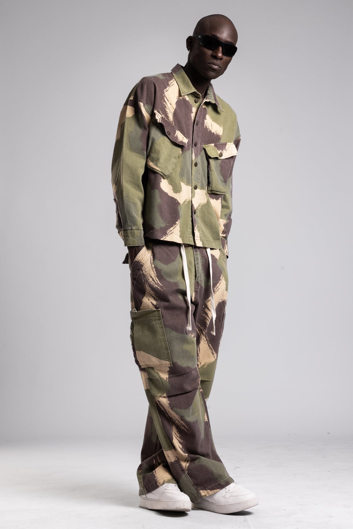 Kamuflaj Desenli Kargo Pantolon