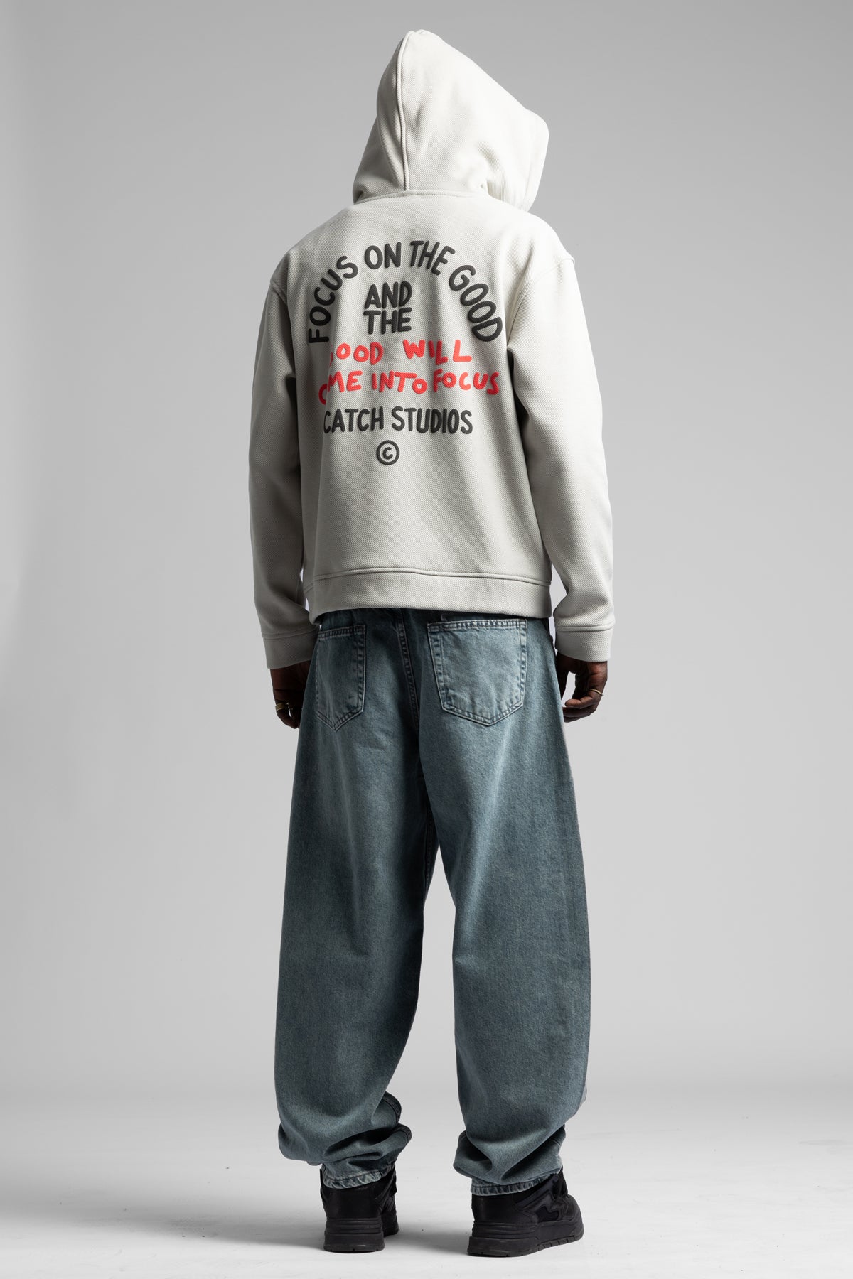 Good Will Kapüşonlu Fermuarlı Sweatshirt