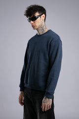 Arka Nakışlı Triko Kazak