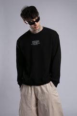 Minimal Baskılı Triko Kazak