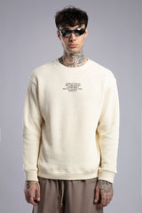 Minimal Baskılı Triko Kazak