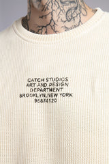 Minimal Baskılı Triko Kazak