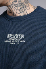 Minimal Baskılı Triko Kazak