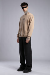 Minimal Baskılı Triko Kazak