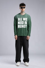Yazı Baskılı İnce Pistole Sweatshirt