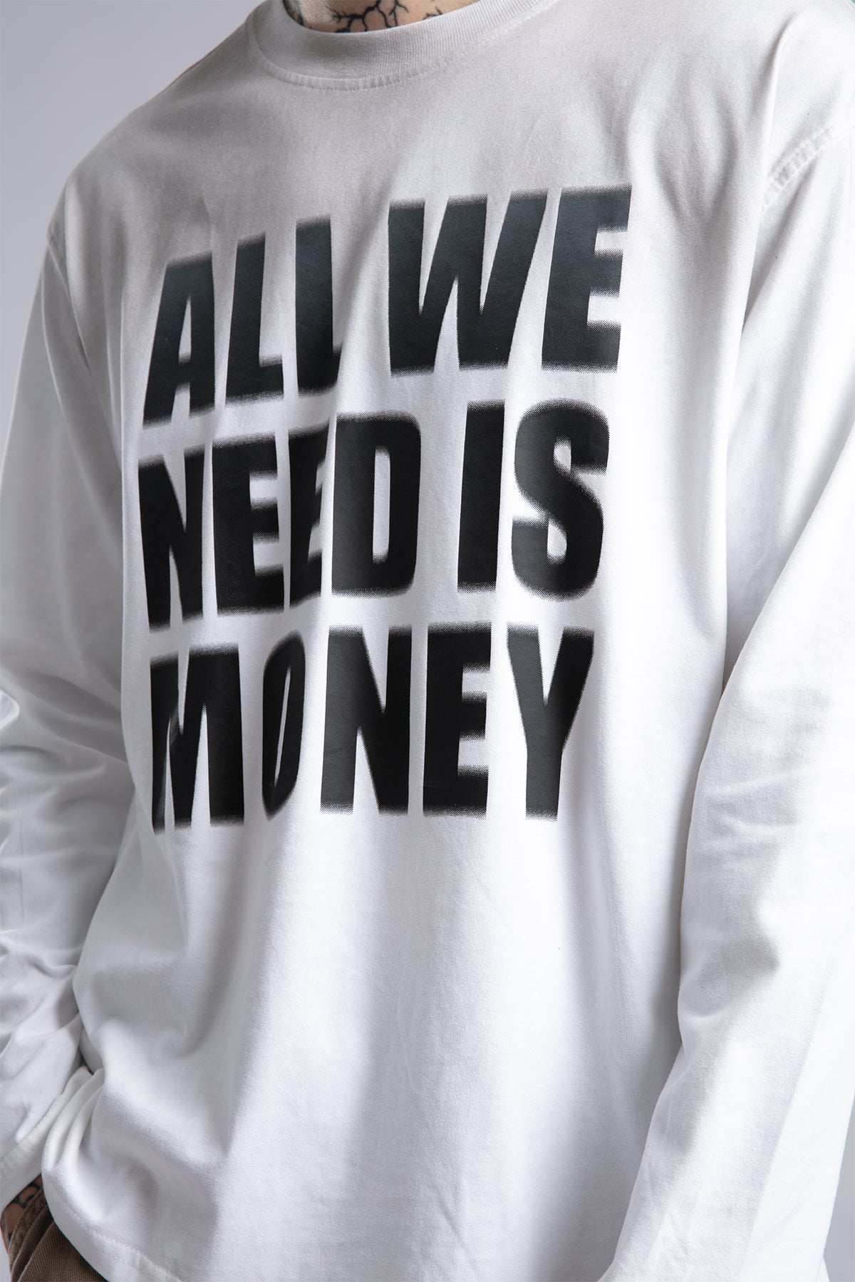 Yazı Baskılı İnce Pistole Sweatshirt