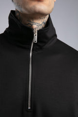 Yüksek Yaka Fermuarlı Sweatshirt