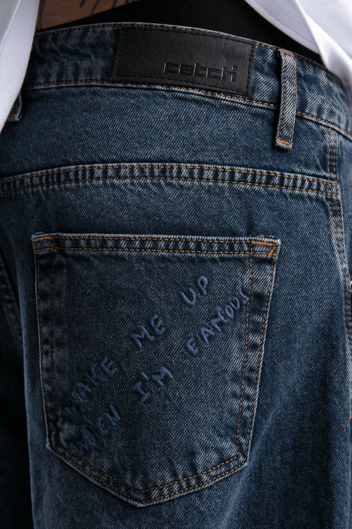 Nakışlı Baggy Jean