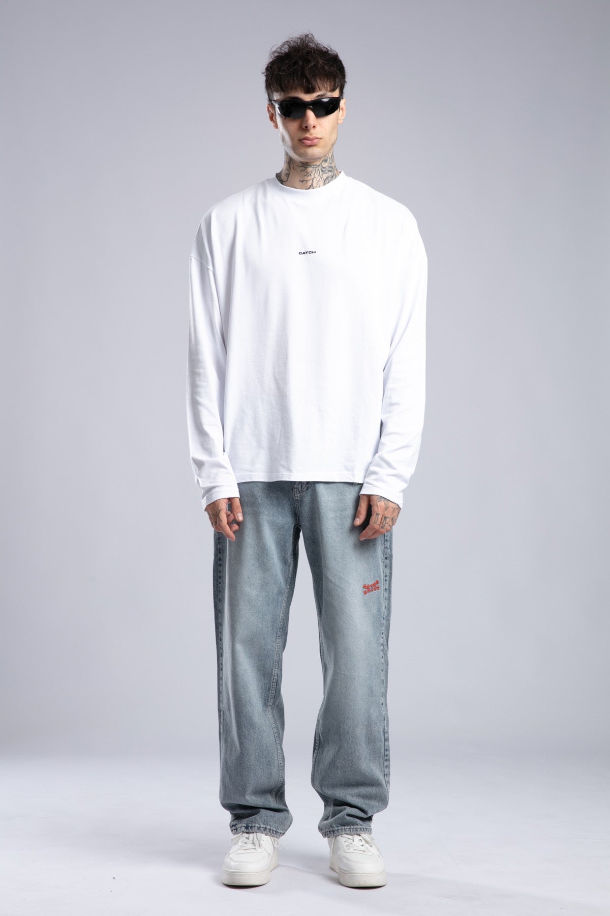 Nakışlı Baggy Jean