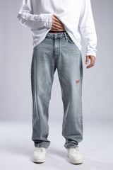Nakışlı Baggy Jean