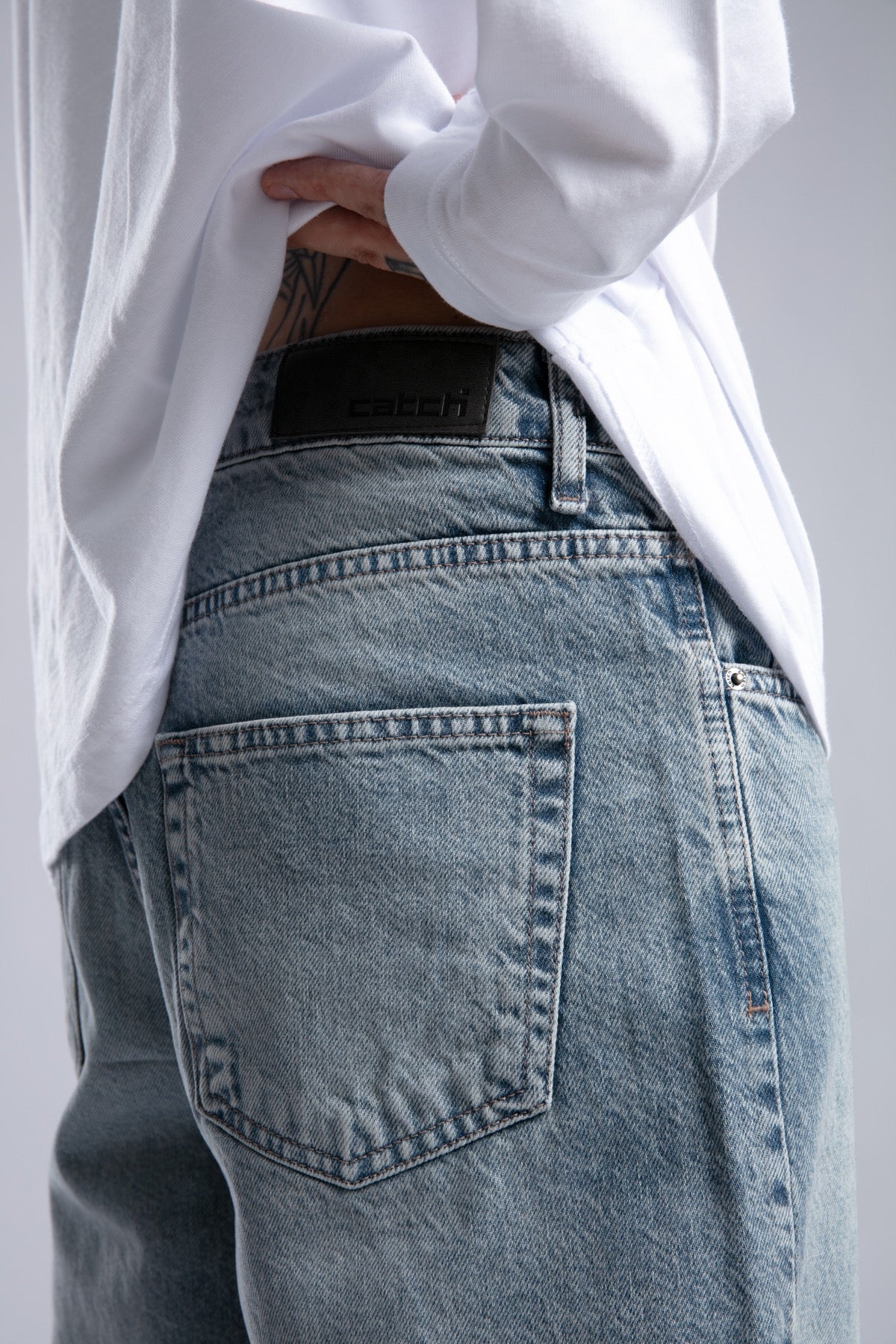 Nakışlı Baggy Jean