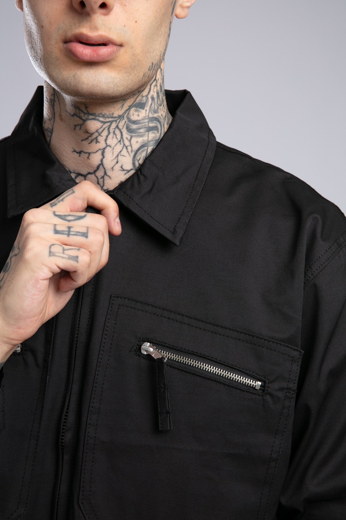 Fermuarlı Cepli Ceket