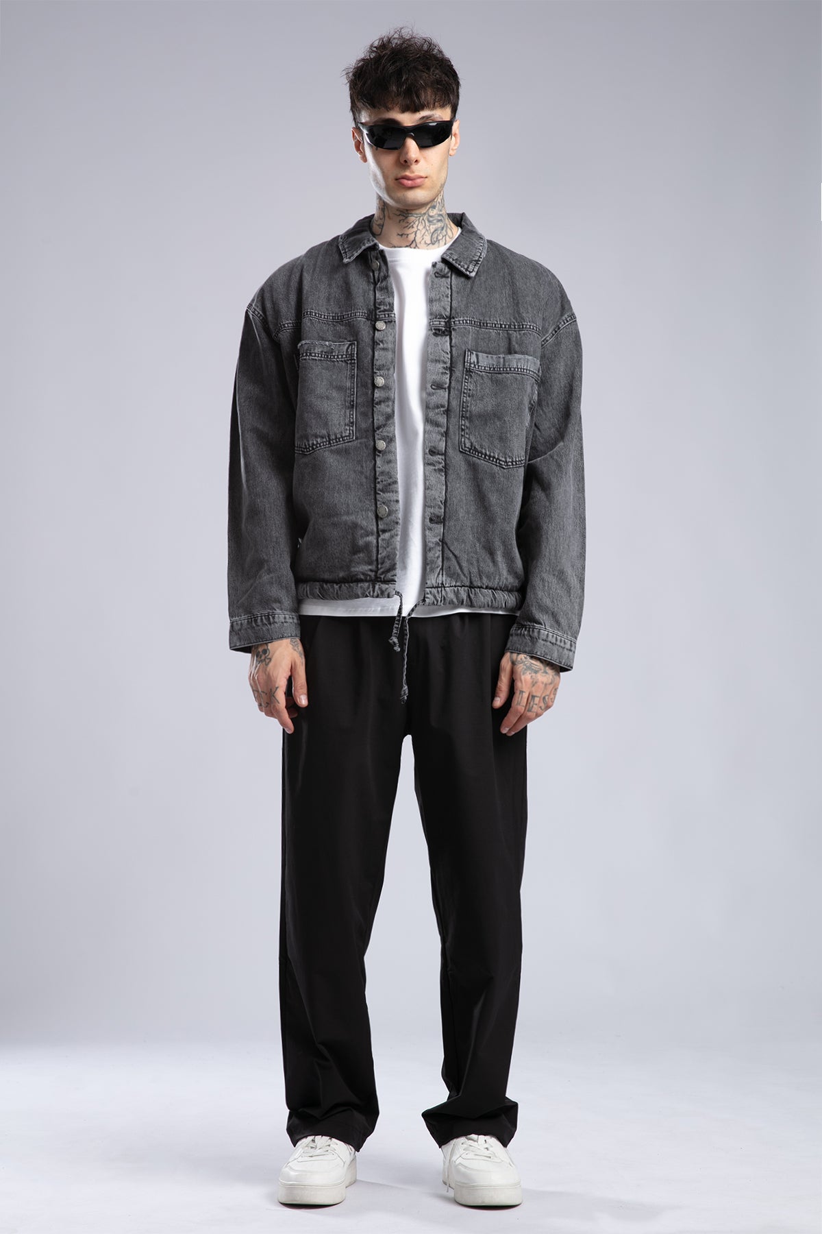 Yünlü Denim Ceket