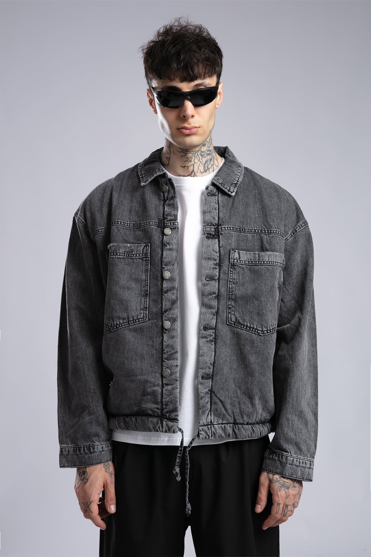 Yünlü Denim Ceket