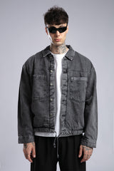 Yünlü Denim Ceket