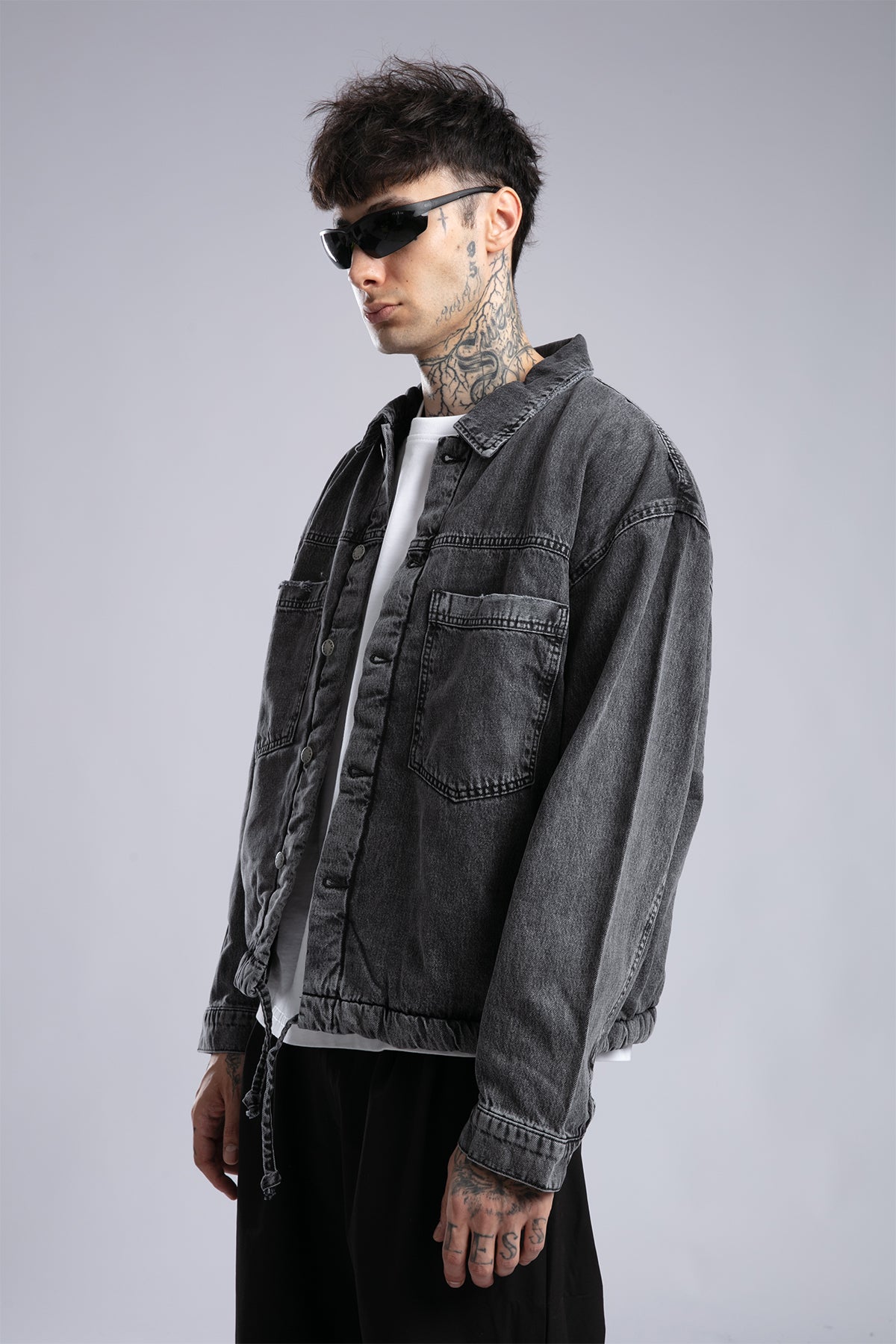 Yünlü Denim Ceket