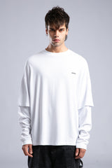 Minimal Logo Detaylı Basic İnce Sweatshirt