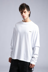 Minimal Logo Detaylı Basic İnce Sweatshirt