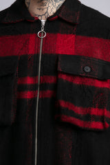 Ekoseli Fermuarlı Gömlek