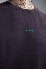 Minimal Logo Baskılı Yıkamalı Sweatshirt