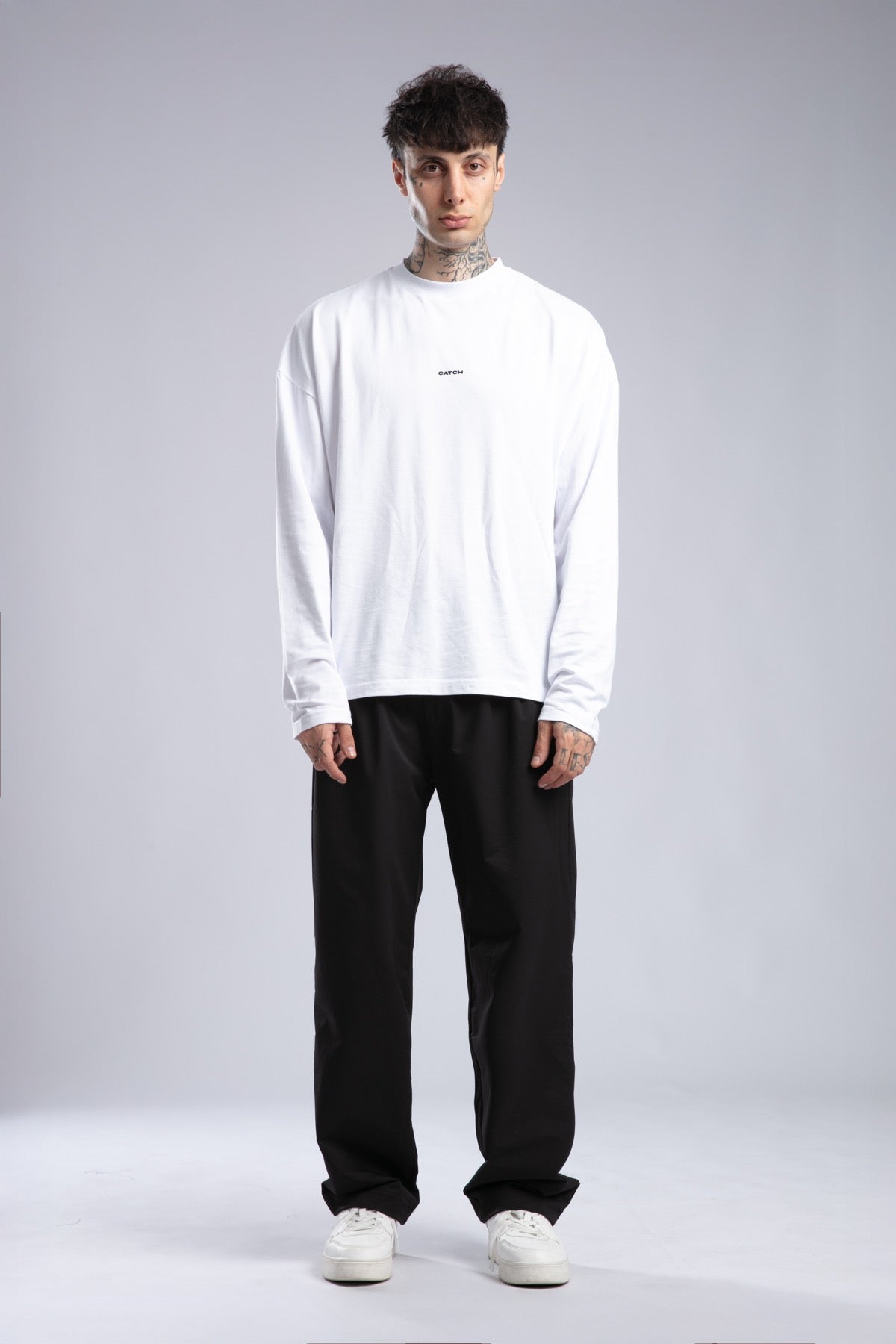 Minimal Logo Baskılı İnce Sweatshirt
