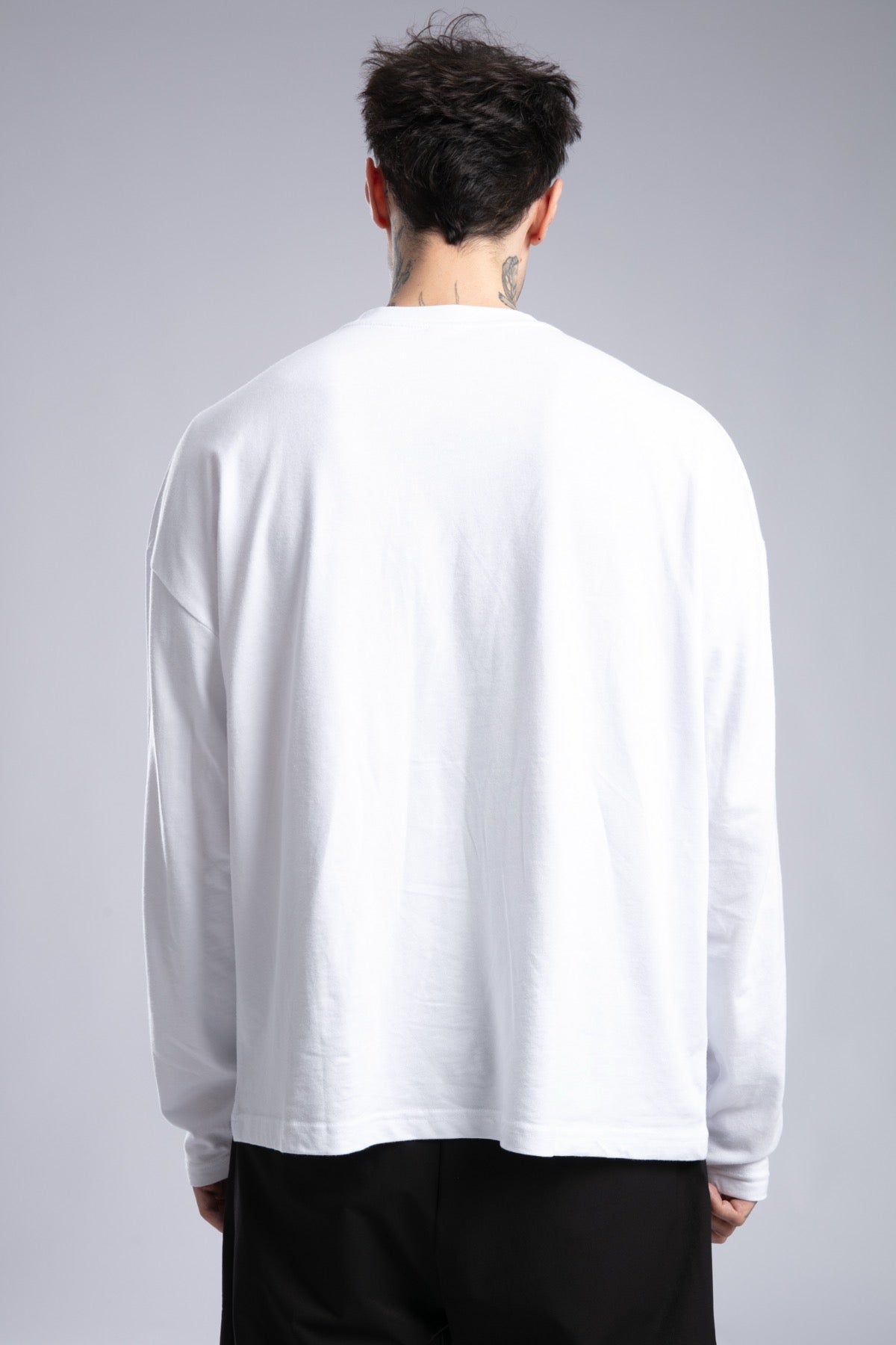 Minimal Logo Baskılı İnce Sweatshirt