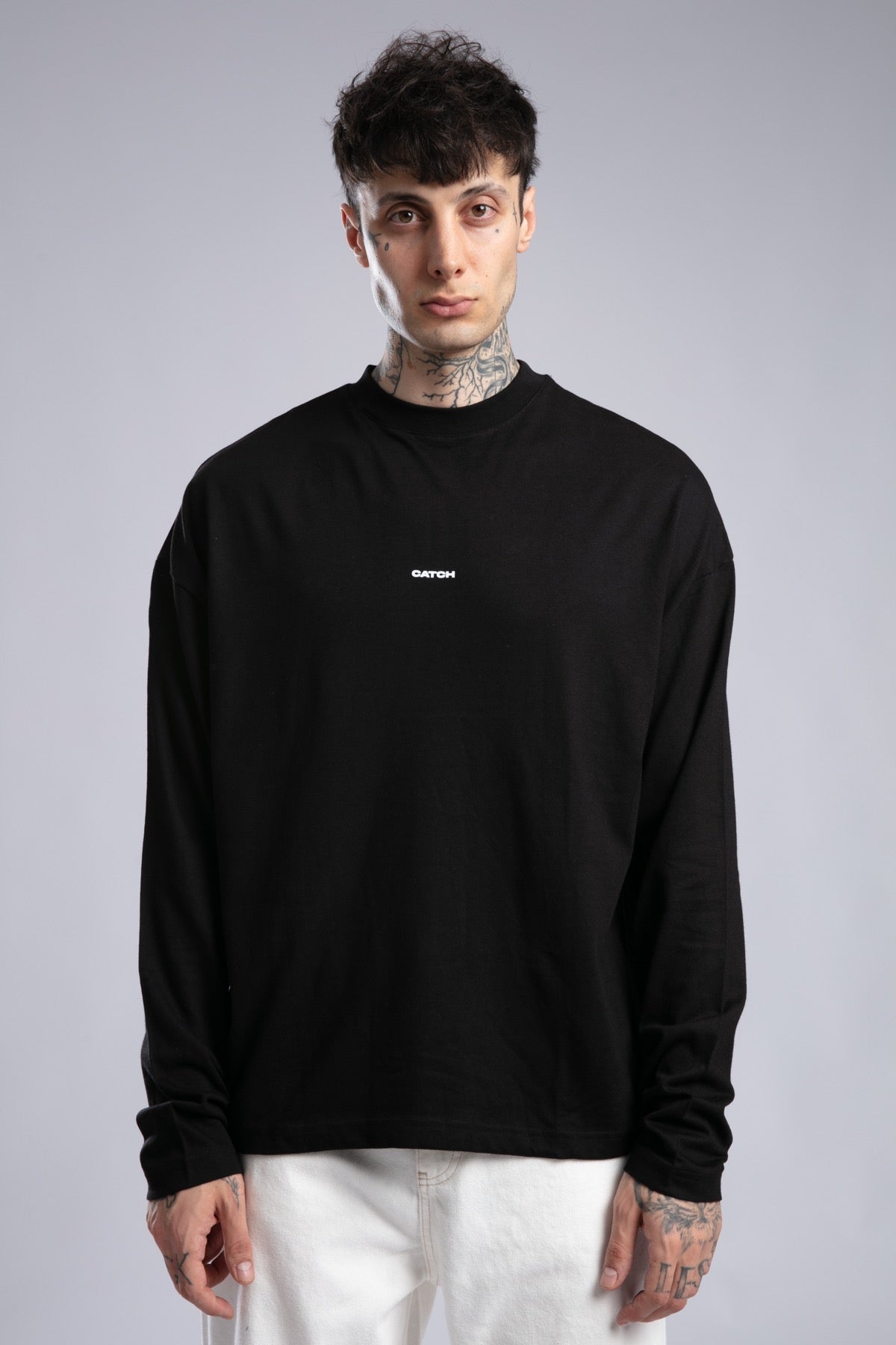 Minimal Logo Baskılı İnce Sweatshirt