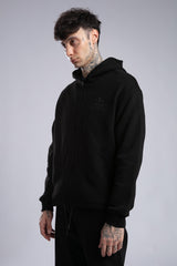 Baskılı Fermuarlı Sweatshirt