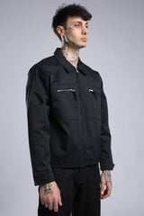 Fermuarlı Cepli Ceket