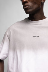 Degrade Yıkamalı Logo Baskılı T-Shirt