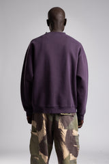 Micro Yazı Baskı Detaylı Oversize Sweatshirt