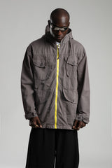 Çok Cepli Kapüşonlu Ceket