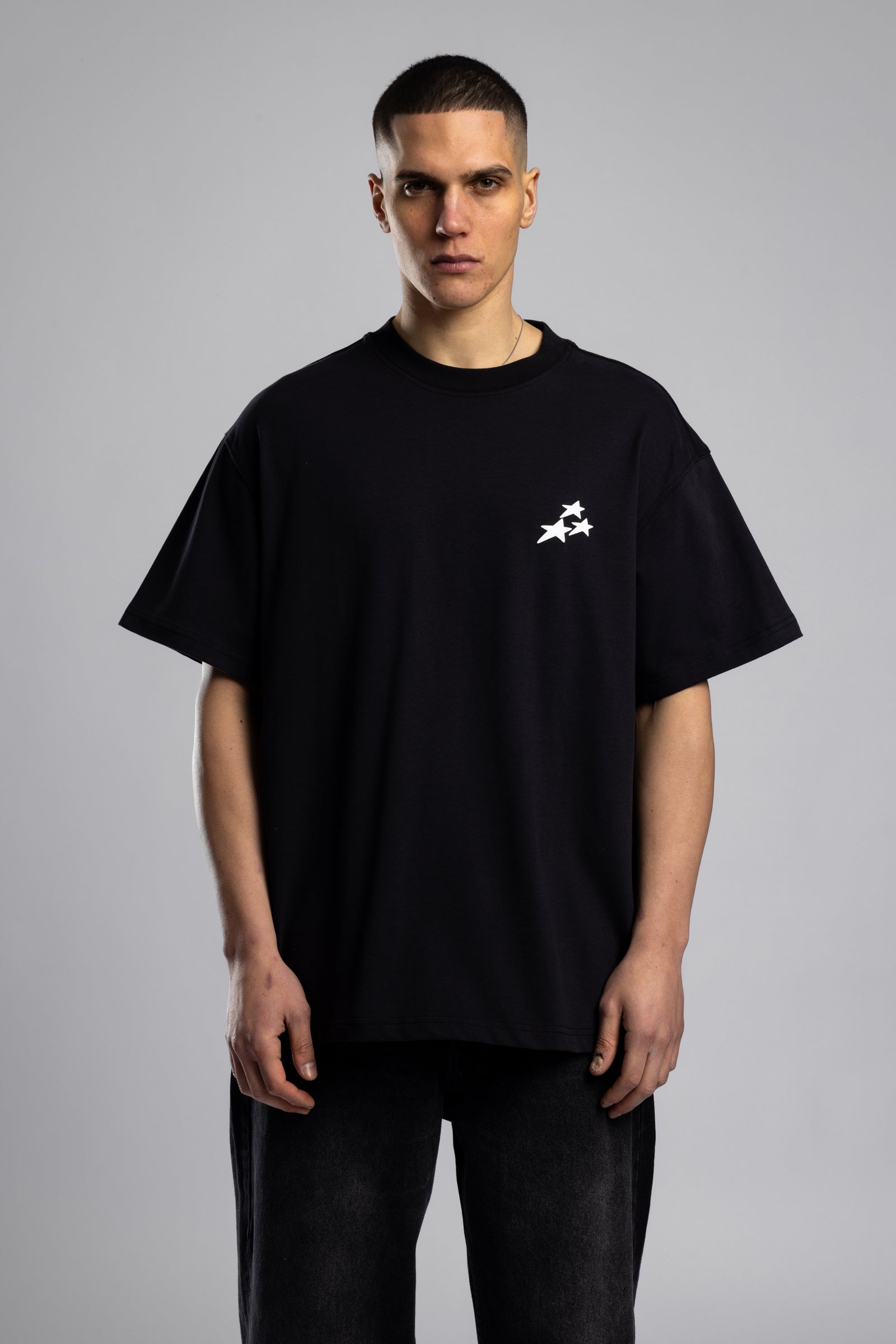 Kabartmalı Baskılı Oversize T-shirt